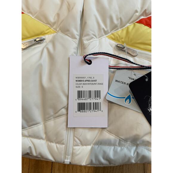 (S) $580 NWT‎ Perfect Moment Performance Ski Après Duvet Down Jacket Snow White - Picture 7 of 12